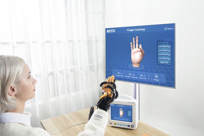 التدريب السلبي of syrebo hand function rehab gloves