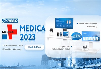 ستظهر روبوتات إعادة التأهيل الجديدة Syrebo لأول مرة في MEDICA 2023